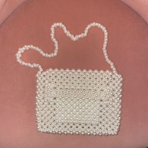 Topshop Prince White Pearl Bag